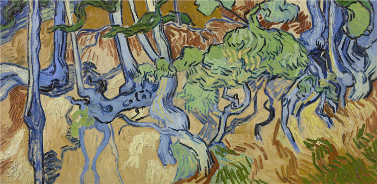 Tree Roots And Trunks Vincent Willem Van Gogh Oil Painting